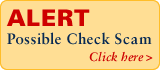 ALERT - possible check scam - click here